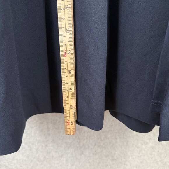 BHLDN Anthropologie Ansel Maxi Dress Size 16 Navy Blue Bridesmaid Front Slit NEW - Picture 12 of 16